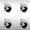 Service Caster 4 Inch SS Phenolic Wheel Swivel Bolt Hole Caster Set with Brake SCC-SSBH20S414-PHS-TLB-4 - alternate 1
